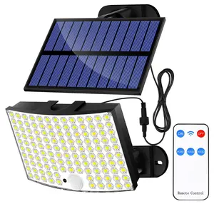 128LED solar light, outdoor garden light, remote control split unit, household use, motion sensor, outdoor light
