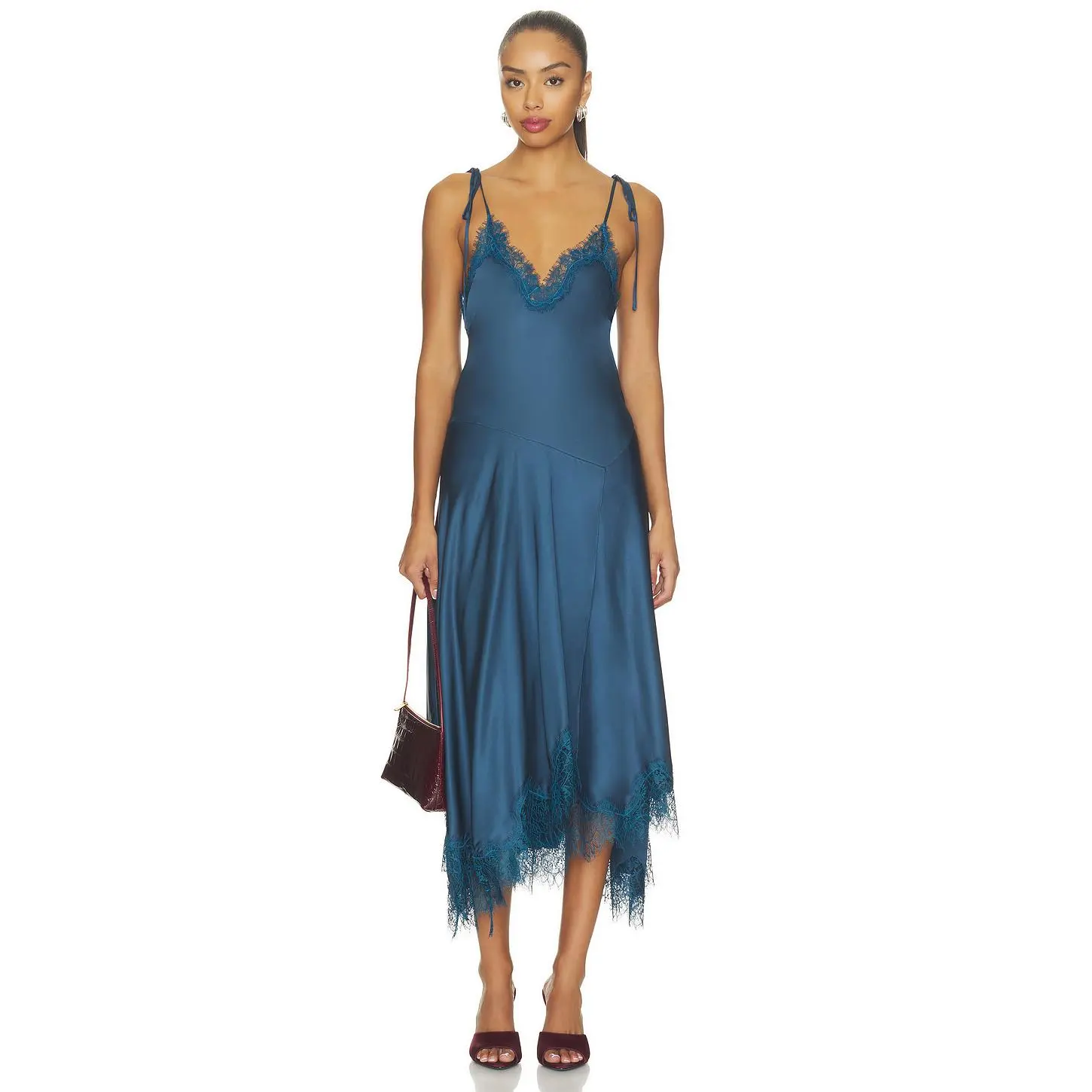 A.L.C. Aleena Dress in Ash Blue & Ash Blue