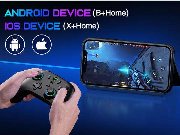 ESYWEN Switch Controller for Nintendo Switch/Lite/OLED, Hall Joystick Wireless Switch Pro Controller support iOS/Android/Windows PC, Switch Remote Joystick Gamepad with RGB/Turbo/Motion Control/Vibration