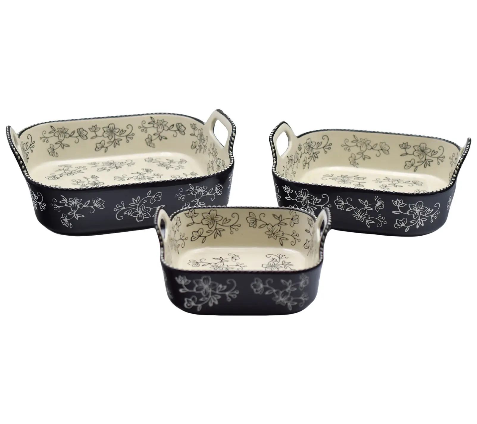 Temp-tations Floral Lace 3-Piece Serving Set