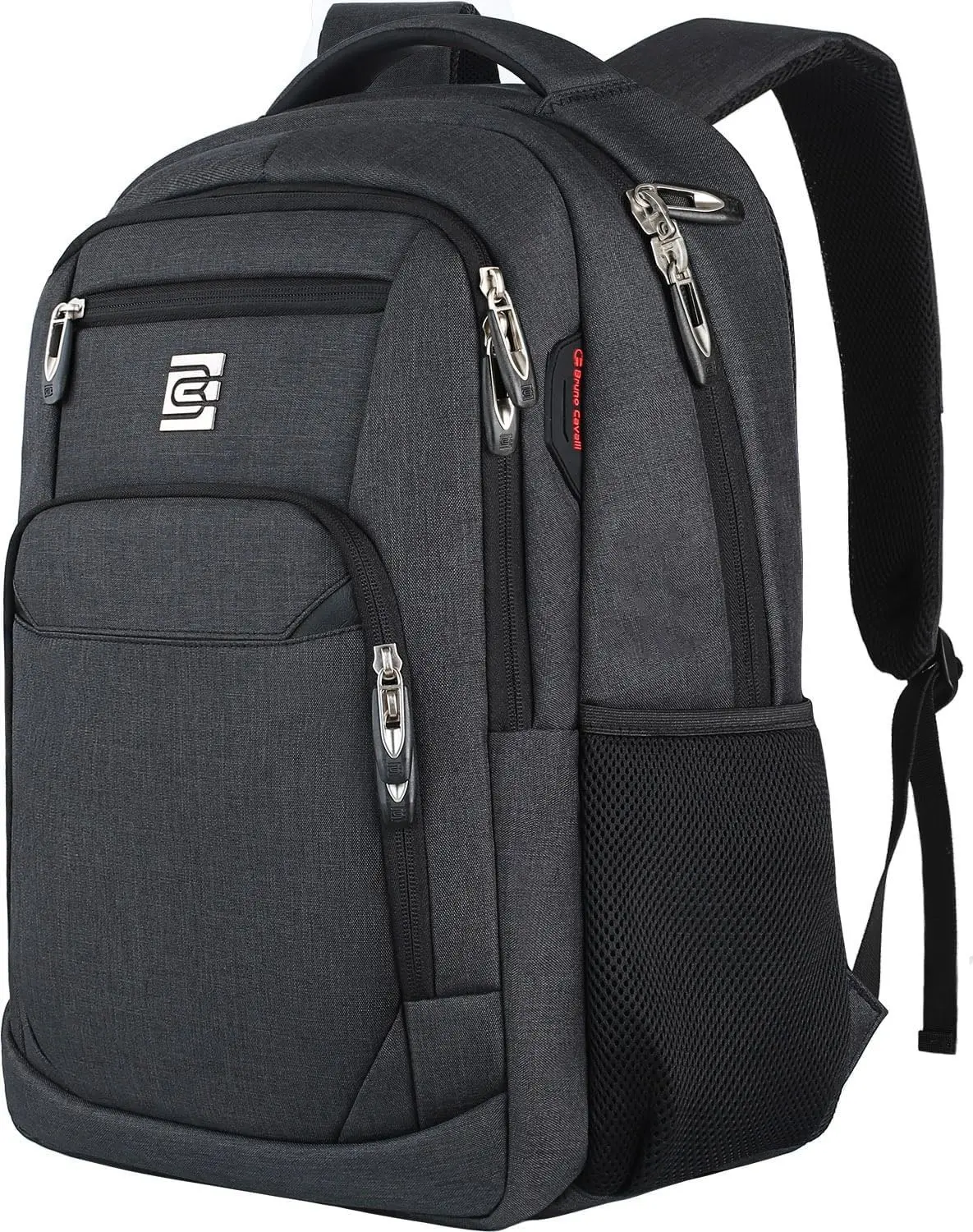 Volher Laptop Backpack,Business Travel Anti Theft Slim Durable Laptops Backpack,Water Resistant College Computer Bag for Women & Men Fits 15.6 Inch Laptop and Notebook - Black