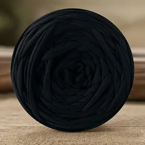 1 Roll Elastic Fabric Yarn, T-Shirt Yarn, Knitting Supplies, Woven Fabric Knitted Yarn for Crochet, DIY Woven Bags, Cushions, Handmade Projects, Multi-Color Yarns for Crochet Weaving, Suitable for Bags, Storage Baskets, Mats, Gifts