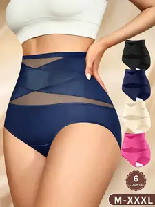 12-Pack High Waisted Tummy Control Panties - Seamless, No-Roll Waistband, Breathable Shapewear for Daily Wear period #underwear