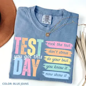 Comfort Colors Test Day Teacher Shirt, State Testing Comfort Colors TShirt, Test Coordinator Final Exam Week Teacher Team T-Shirt, Motivational Inspiration, Gift For Her