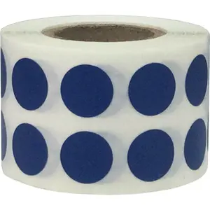 Navy 1/2" Inch Round Adhesive Labels 1,000 Color Coding Dot Stickers for Efficient Inventory Management, Crafting Projects, and Organizational Tasks in Offices, Schools, and Homes