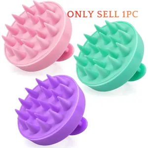 Scalp Massager Shampoo Brush, Soft Silicone Hair-Washing Brush for Deep Cleaning, Relaxing Scalp Massage & Hair Growth Care Shampoo Scrubber