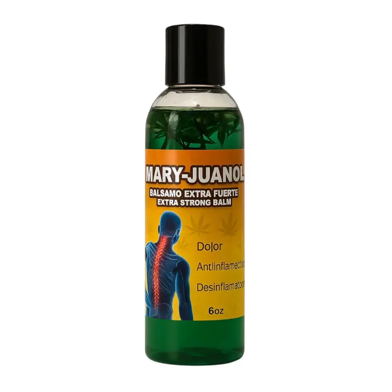 Aceite con Mary-Juanol 6 oz - Natural de Mexico, Dolores Agudos Musculares, Pain Relief, Moisturizing, No Additives or Artificial Ingredients Oil Body Care Cosmetic Comfort Moisturize Moisturizer