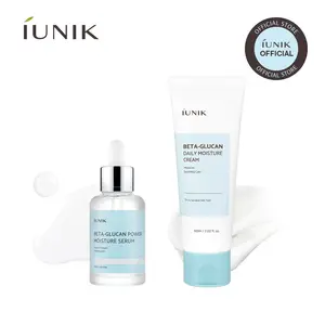 IUNIK Beta Glucan Daily Hydration Duo | Beta Glucan Serum + Daily Moisture Cream