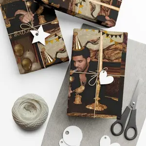 Drake-Inspired Birthday Wrapping Paper, Funny Take Care Album Parody, Hip Hop Rap Music Creative Art, Unique Pop Culture Giftwrap