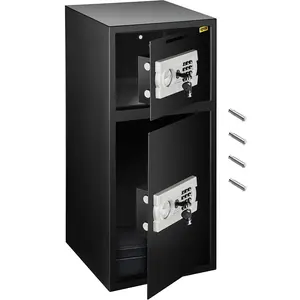 fathersdaygift VEVOR Large Double Door Security Safe Box 2.6 Cubic Feet Steel Safe Box Strong Box with Digital Lock for Money Gun Jewelry Black