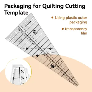 Precision Sewing Ruler Cutting Tool, Ideal for Fabric Cutting & DIY Crafts, Perfect for Quilting Projects & Knitting Supplies