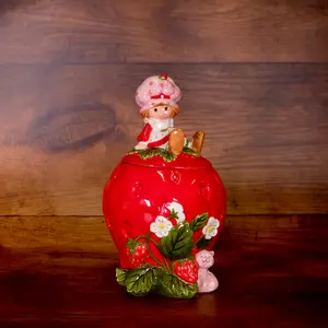 Sweet Strawberry Stash Cookie Jar Sweet Strawberry Stash Cookie Jar
