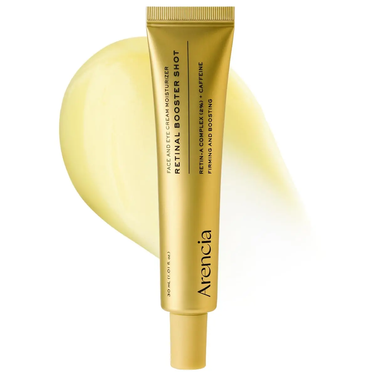 Arencia Retinal Booster Shot Serum - Advanced Firming Night Serum with Caffeine, Ectoin & Moisture for Mature Skin, Minimizes Pores, Fine Lines & Wrinkles, Korean Skincare, 30ml/1.01 fl.oz