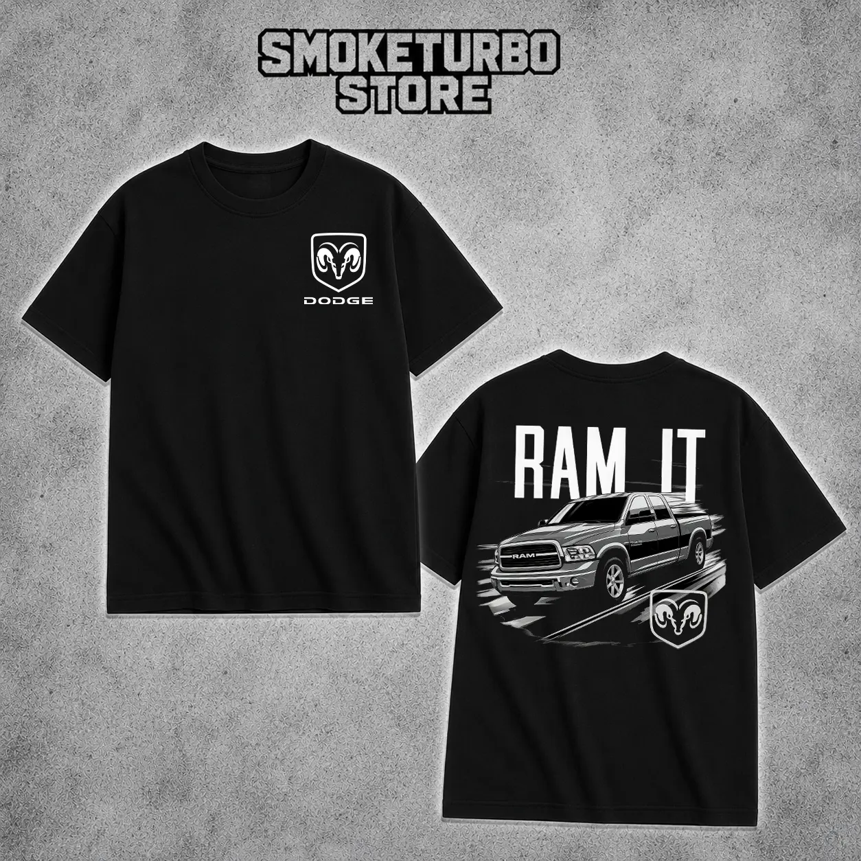 Ram It Dodge Truck Graphic Tee | Cummins Power 1500 2500 Shirt | Truck Tok Streetwear Oversized T-Shirt Men Women