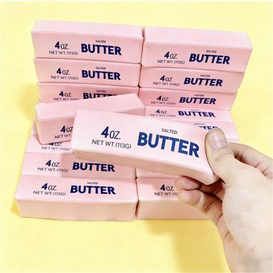 Strawberry Bread Squishy Toy - Slow Rising Stress Relief Squeeze Toy, Cute Kawaii Pink Loaf Fidget Toy for Anxiety Relief, Soft Squishy Bread for Kids & Adults