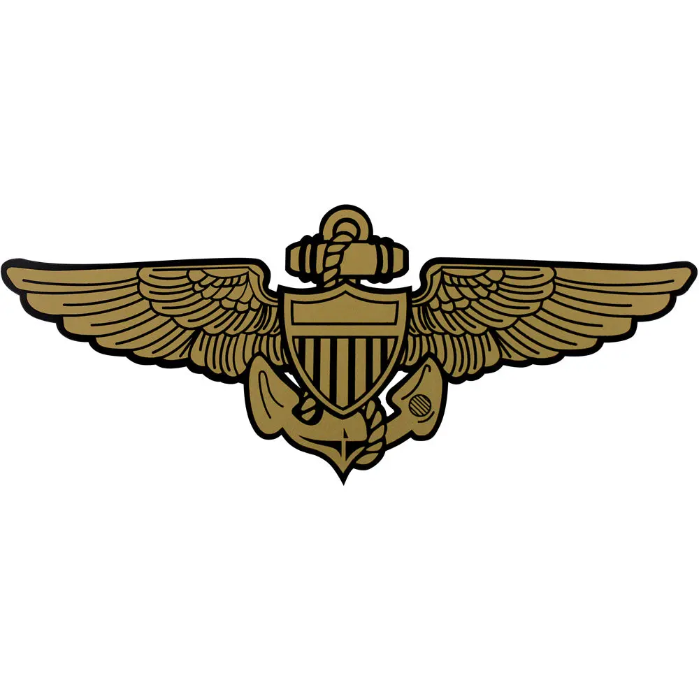 Navy Aviation Vinyl Transfer Stickers, 3.75in x 8.25in - for DIY Scrapbooking, Stamping Projects