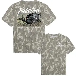 Fieldstone The Gobbler Tee Camo Shirt, Mossy Oak Washed Bottomland Mallard Tee, Hunting Shirt, Gift for Dad, Gift For him, Hunting Season Shirt