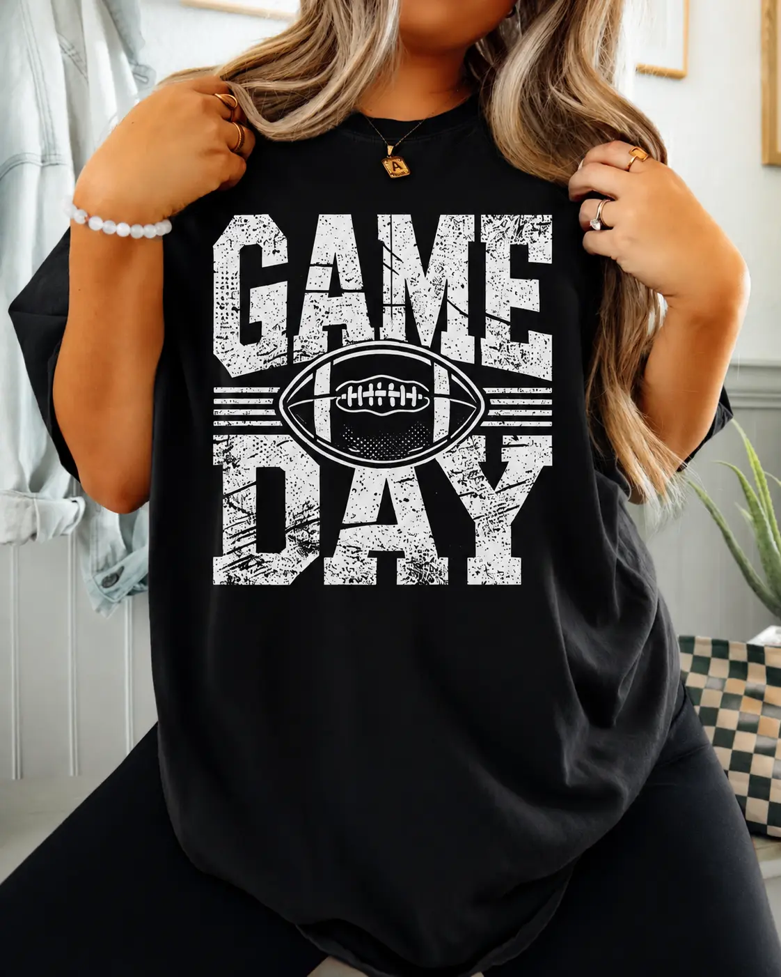 Comfort Colors  Retro Game Day Shirt, Football Season Shirt, Football Mom Shirt, Football Game Day, Fall Sports Shirt, Football Graphic Tee