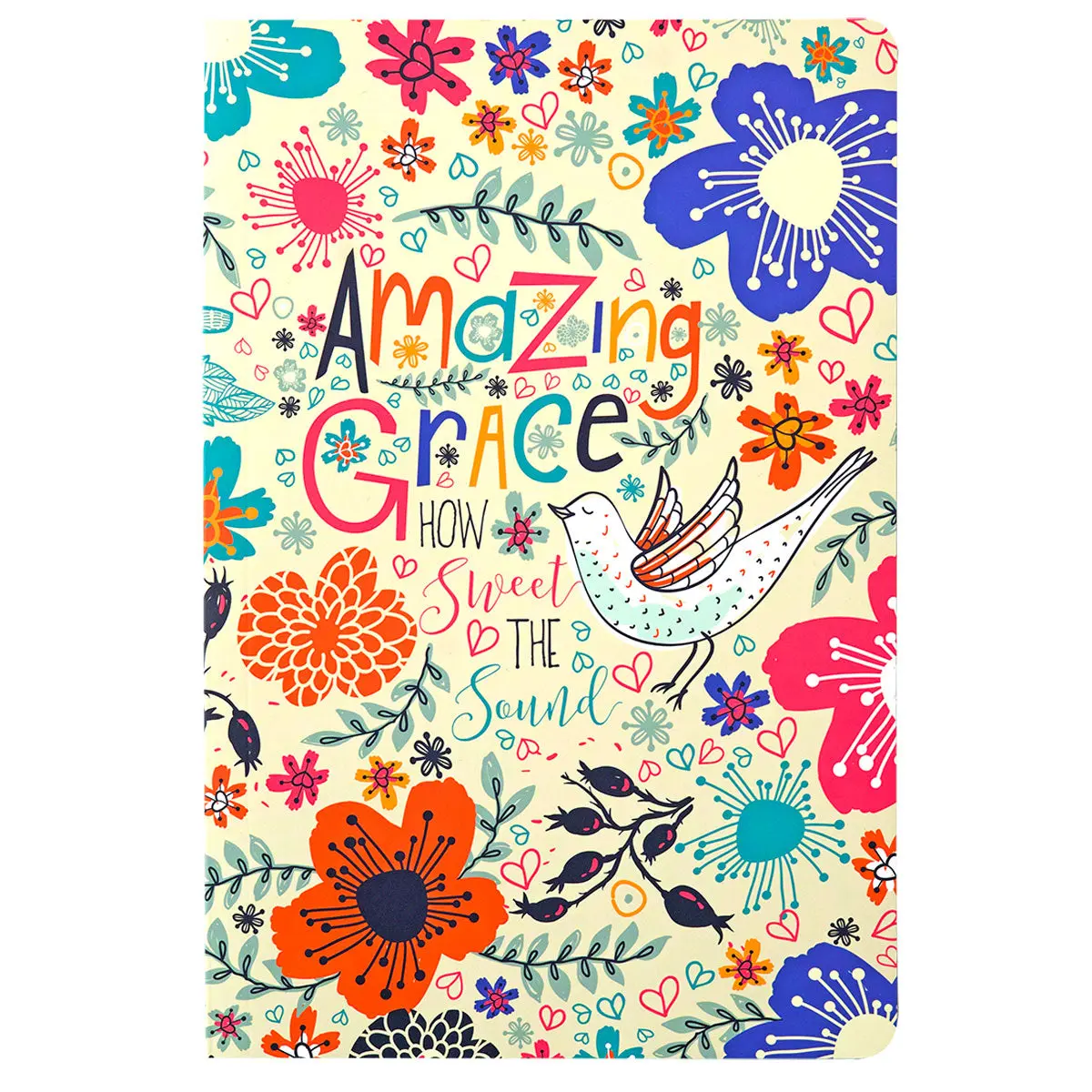 Kerusso Women's Paperback Devotional Journal - Amazing Grace Bird Design, Bible Verse Graphic Writing Notebook for Office Stationery Supplies