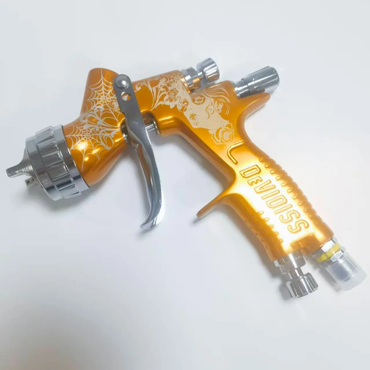 Devidiss Gravity Air Spray Gun, Car Painting Airbrush with 1.3mm Nozzle, 600ML Cup Paint Sprayer for Cars & Home Use