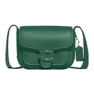 Coach Tabby 18 Glove-Tanned Leather Crossbody Bag with Magnetic Closure in Green for Women