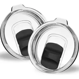 Tumbler Lids for Yeti, 2 Pack 20 oz Magnetic Replacement Covers for 20 oz Tumbler, 16 oz Pints, 10/24 oz Mug, 10 oz Lowball, for Ozark Trail, Old Style Rtic sandy shores hellokitty accessories sandy shores