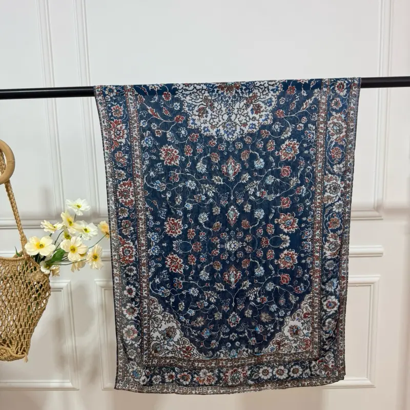 Midnight blossom hijab