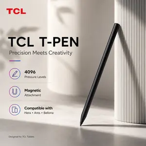 TCL T-Pen Stylus for NXTPAPER 14, NXTPAPER 11 Gen 2 & Other Series, Digital Pen with 4096 Pressure Levels, Ultra-Low Latency, Extended Battery Life, Replaceable Tip, Black