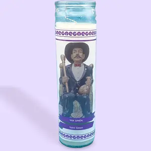 Candle San Simon white for Protection