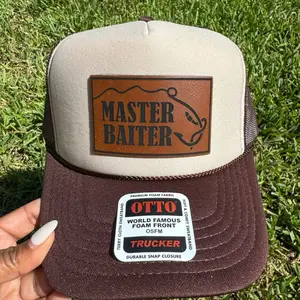 Master Baiter Men's Funny Fishing Hat Otto World Famous Foam Front Trucker Cap with Durable Snap Closure