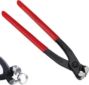 Ear Clamp Pliers 9 inch, Hose Clamp Crimping Tool, Carbon Steel Pinch Clamp Plier,Install Remove Clamp  Puller Tool for repairing pipes,  lines