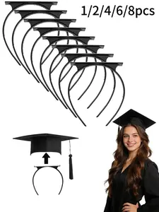 Graduation Hat Clip-On Headband, Patent Design for Secure Fit, Durable and Stylish, Anti-Fall Hair Band for Graduates