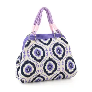 Lay Marey Floral Pattern Knitted Handbag