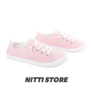 Nitti Store 2026 New Style Lazy Canvas Shoes Lightweight Single No Laces Women's Business Casual Versatile Footwear