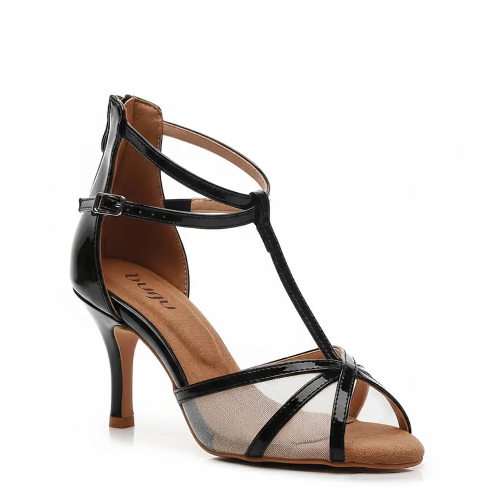 Tylar - Black Vegan Patent  - Street Sole