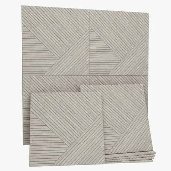 10Pcs High-Density Polyester Acoustic Wall Panels, 23.62x23.62x0.35 In, Wood Print Sound-Absorbing Art Decor for Recording Studio, Home Office