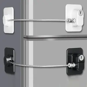 2 Pack Window Security Lock Restrainer, No-Drill Moon Bolt Lock, Multi-Purpose Home Use, Interior/exterior Window Locks