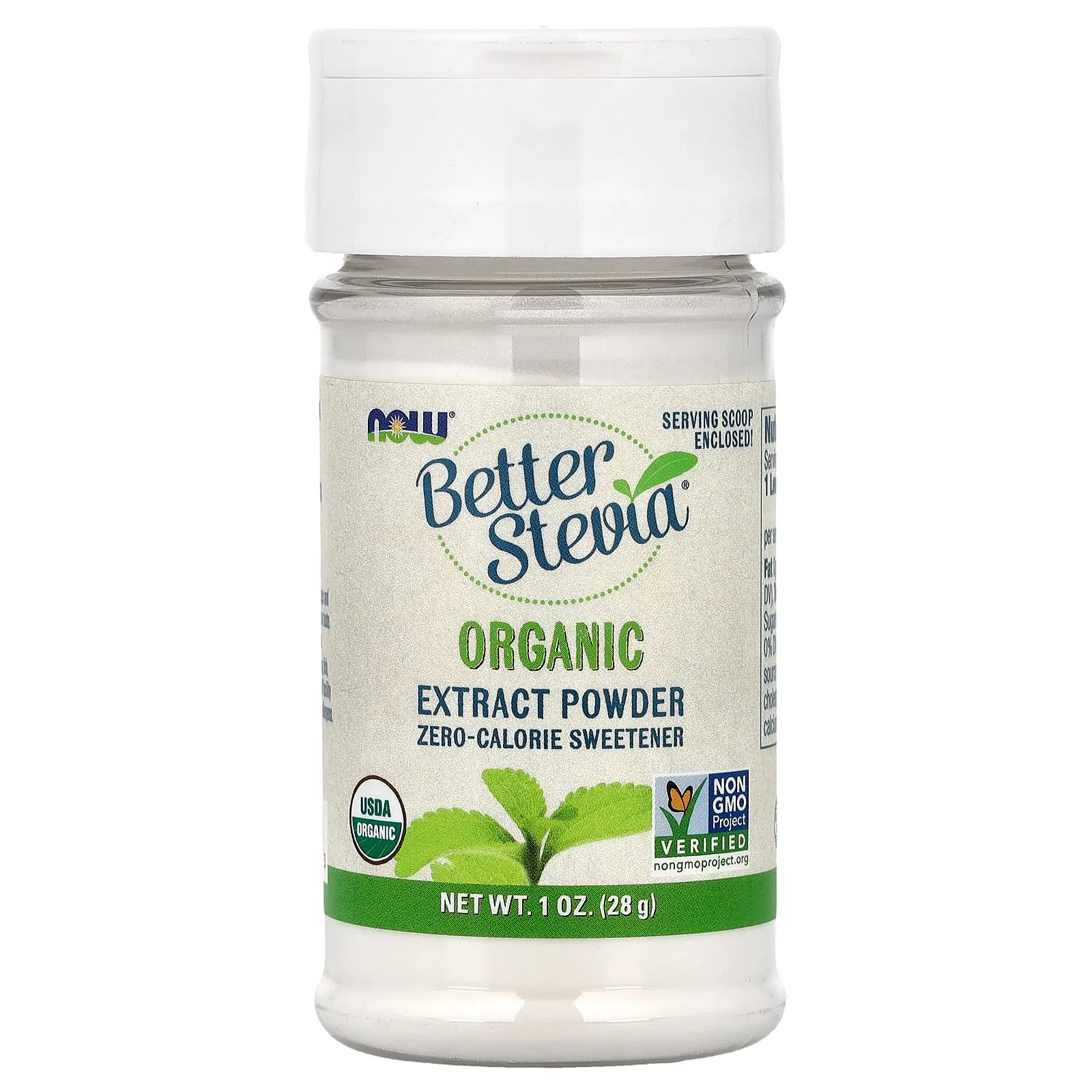NOW Foods Better Stevia®, Organic Extract Powder, 1 oz (28 g) NOW Foods Better Stevia®, Organic Extract Powder, 1 oz (28 g)