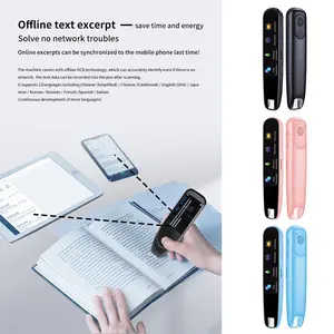 Intelligent Scanning Dictionary Pen Scanner Language Translator Text to Speech Wireless Standalone LCD Touchscreen 12 Languages