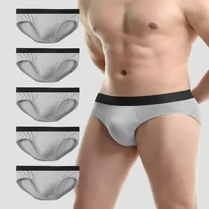 5-Pack Men's Breathable Underwear - Thin Sports Briefs for Comfortable Wear