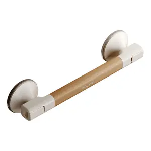 16.5" Suction Grab Bars for Bathtubs and Showers, No Drill Handicap Shower Handle with Safety Indicators, Bathroom Safety Bar for Seniors, Elderly, Disabled, Shower Chair & Tub