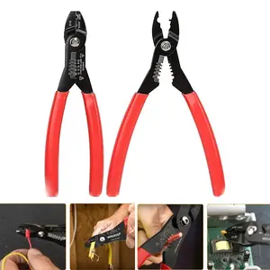 4-In-1 Wire Stripper Pliers, Wirecutters, Dual Handle Slide Connector Tool, Durable Household & Professional Use, High-Quality Construction, Multi-Purpose Hand Tool Accessory
