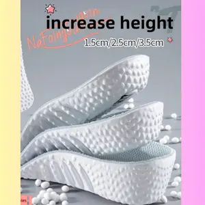 Height Increasing Shoe Insoles for Men and Women - Invisible Height Increasing Insoles for Sports Shoes, Comfortable Fit