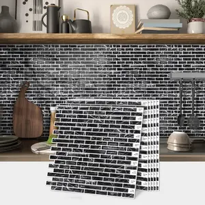 Self-Adhesive Marble Wall Tiles, Kitchen Splash Guard Board, 30.5cm X 30.5cm, Easy Peel & Stick, Suitable for Kitchen & Bathroom