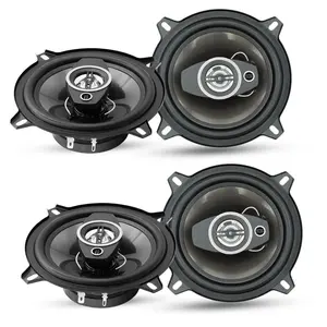 5Core Coaxial Car Door Speakers 5” 4Pcs 350W 4Ohm 2 Way Component Subwoofer Audio w Super Tweeter