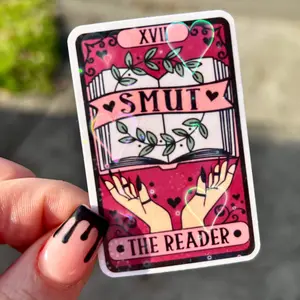 Highly Durable Smut Tarot Card Sticker - Water-Resistant Handcrafted Dishwasher-Safe smutty book