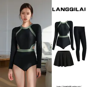 2026 New Release Women’s One-Piece Slim-Fit Long-Sleeve Wetsuit UV-Protective for Surfing, Snorkeling & Outdoor Water Sports
