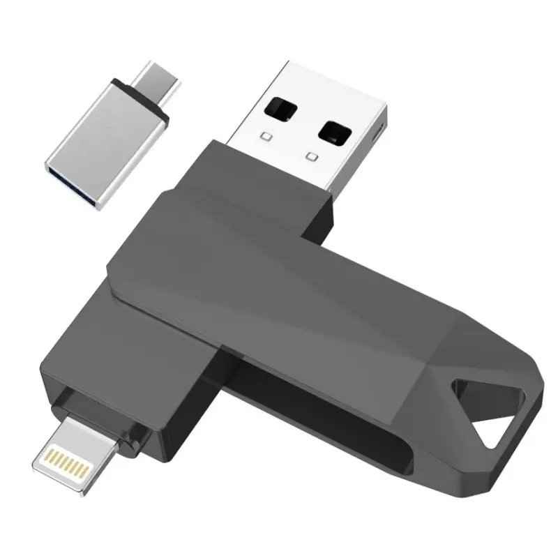 1TB USB3.0 Flash Drive for iPhone Photo Stick,Dual Memory Stick Data Backup Drive, 3 in 1 USB C Thumb Drives USB Stick Pendrive for iPhone/iPad/Android/PC