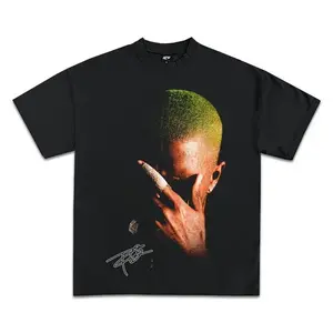 Frank Ocean Blonde Graphic Tee, Menswear Crew Neck Rap Streetwear T-Shirt, Unisex Casual Regular Fit Cotton Tops, Good Vintage Hip-Hop BRetro Apparel