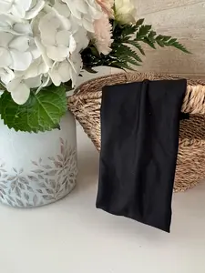 Modern Flat Headband - Black Solid